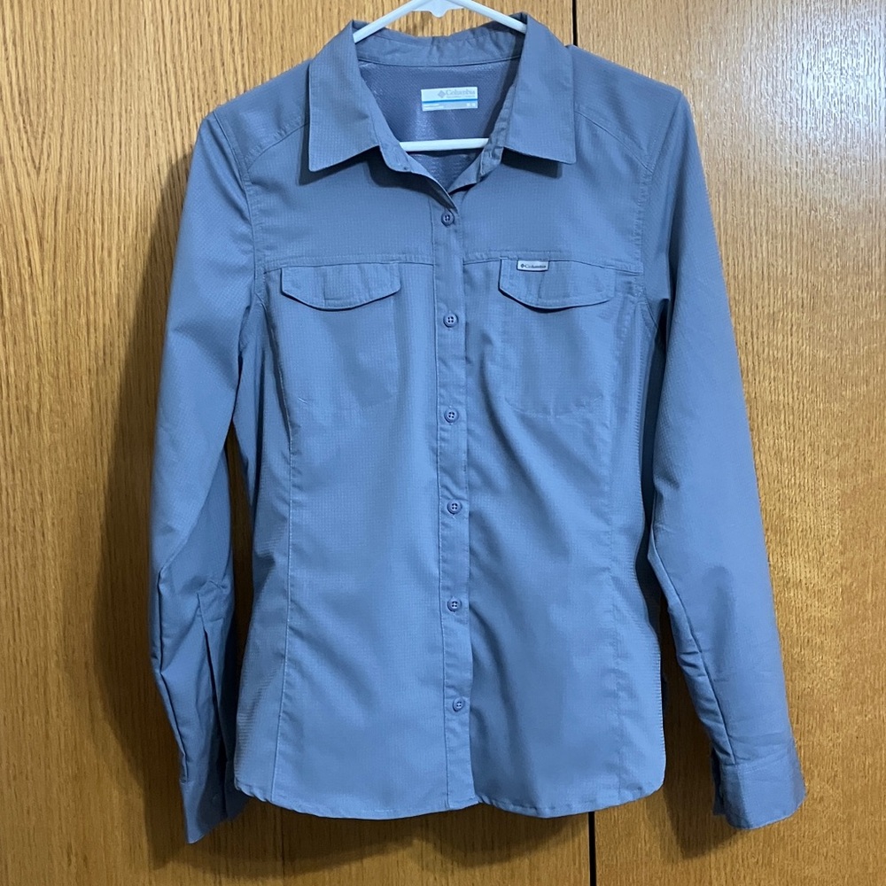 Columbia Silver Ridge Lite Omni-Shade Women’s Gray Shirt Size Medium